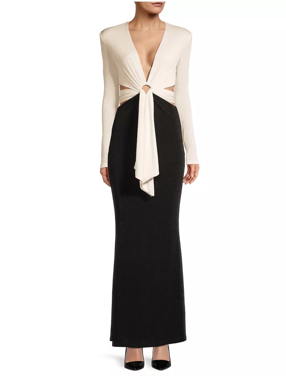 Misha Lumière Aldina O-Ring Cut-Out Maxi Dress